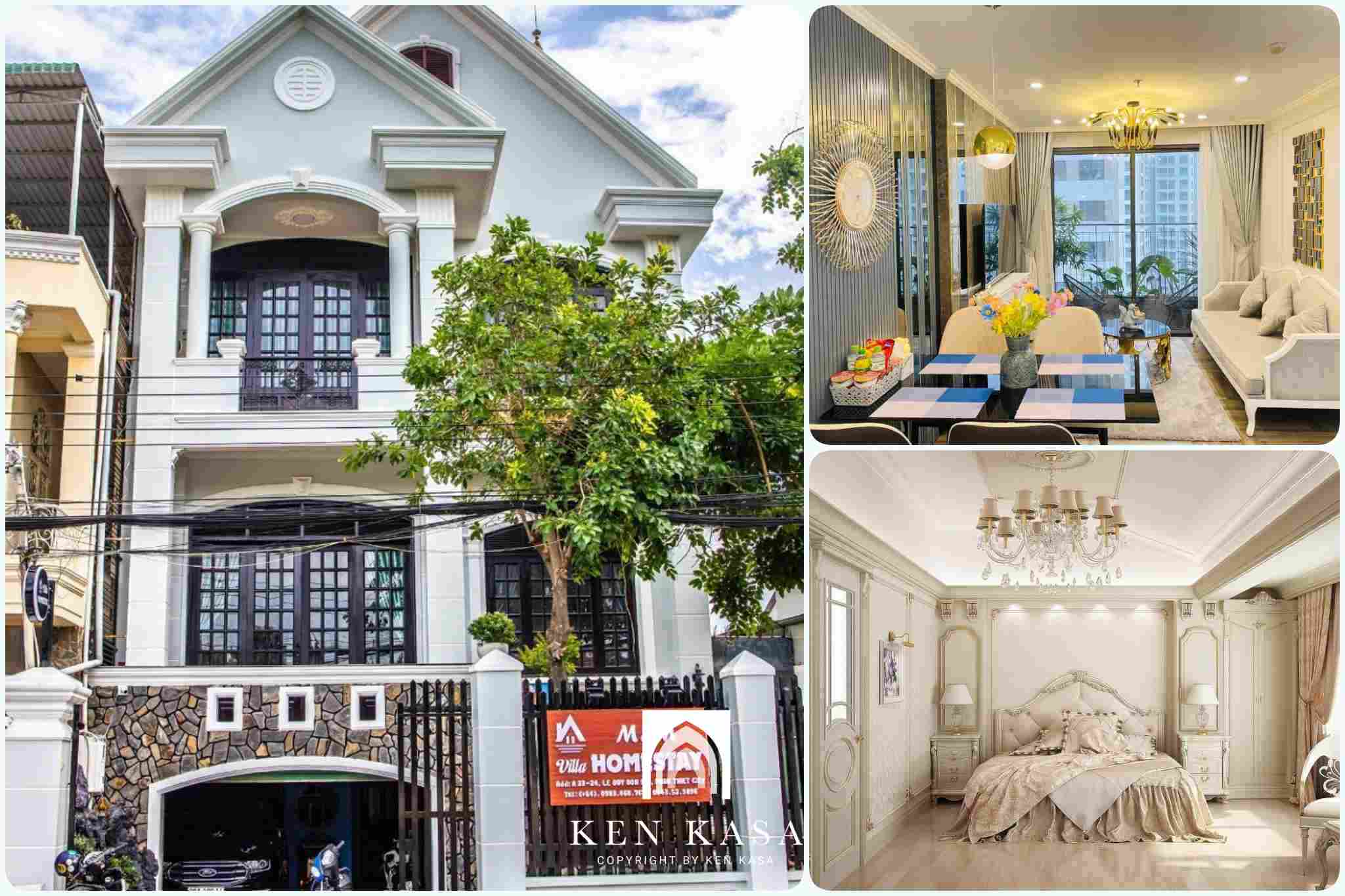 Mẫu thiết kế homestay nhà phố phong cách tân cổ điển 